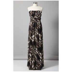 MAX AND CLEO SHEER OVERLAY MAXI DRESS ~ NWOT